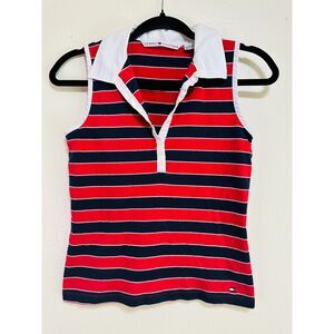 Tommy Hilfiger Women's Preppy Slim Fit Size M Sleeveless Golf/Polo Shirt